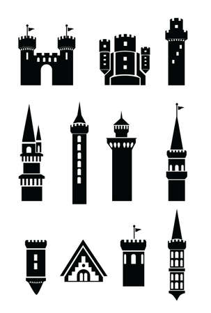 castle elementsのイラスト素材