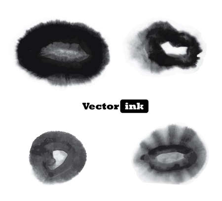 vector ink dropのイラスト素材