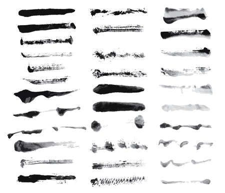 hand drawn ink strokeのイラスト素材