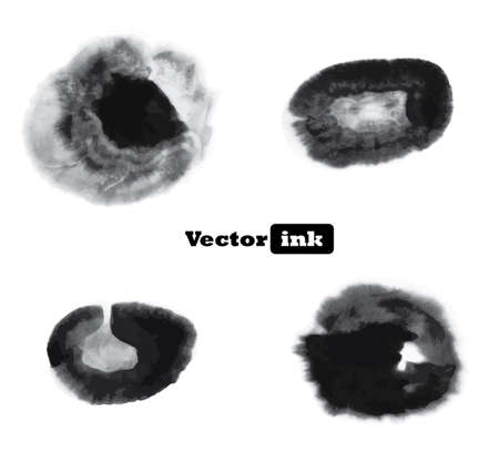 vector ink dropのイラスト素材