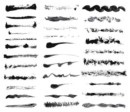 hand drawn ink strokeのイラスト素材