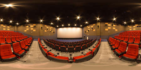 full sphere seamless cinema panoramaの写真素材