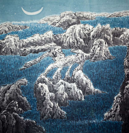 Chinese traditional painting of landscapeの写真素材