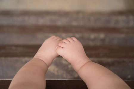baby feetの写真素材