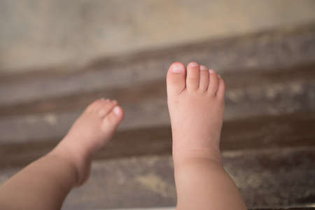baby feetの写真素材