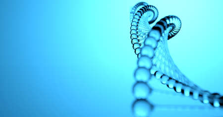 dna chain made in CGの写真素材