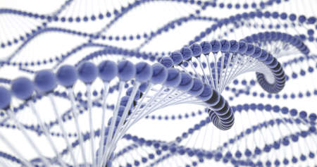 dna chain made in CGの写真素材