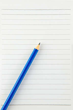 Blue pencils and notebookの写真素材