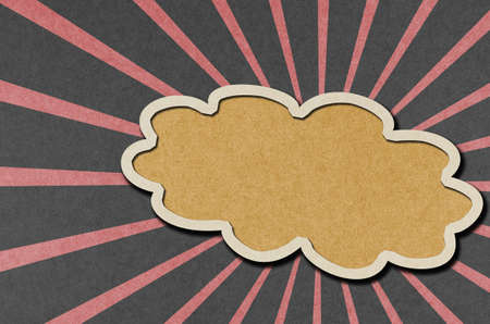Talk tag recycled paper craft for make note stick.の写真素材