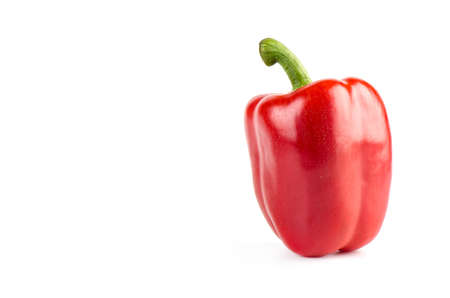 Fresh sweet pepper isolated on white backgroundの写真素材