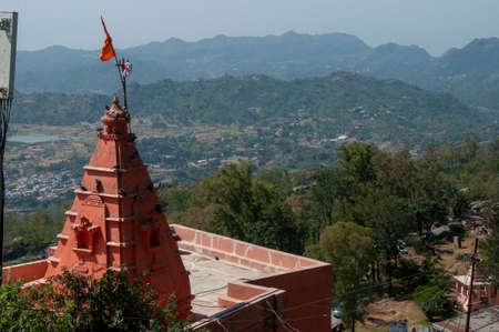 landscape of mount abu from guru shikhar top