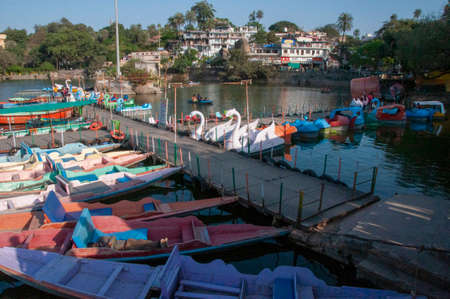 Nakki Lake is a lake situated in the Indian hill station of Mount Abuの写真素材
