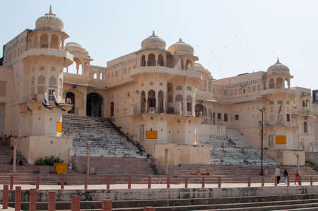 Pushkar Lake or Pushkar Sarovar is a sacred lake of the Hindus is located in the town of Pushkar in Ajmer district of the Rajasthan state of western Indiaのeditorial素材