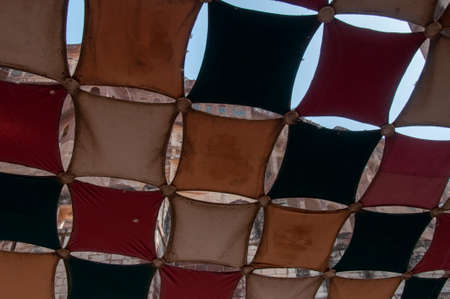 a beautiful canopy made by clothes