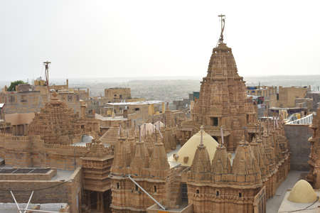 Jaisalmer fort has seven gorgeous Jain templesの写真素材