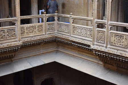 beautiful building architecture of jaisalmer reflect through cityscape of jaisalmer rajasthanのeditorial素材