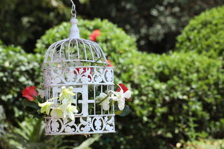 A floral decor can make your wedding decor look super amazing and attractiveの写真素材