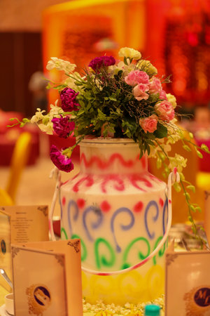 A floral decor can make your wedding decor look super amazing and attractiveの写真素材