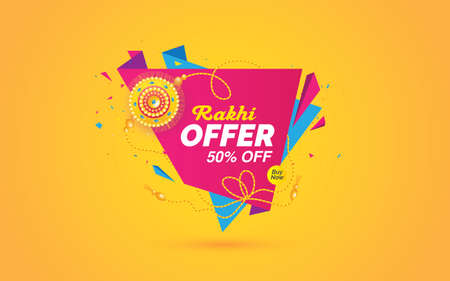 Raksha Bandhan Festival Offer Banner Template Designのイラスト素材
