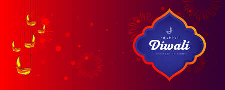 Happy Diwali Festival Greeting Background Template Vector Illustrationのイラスト素材