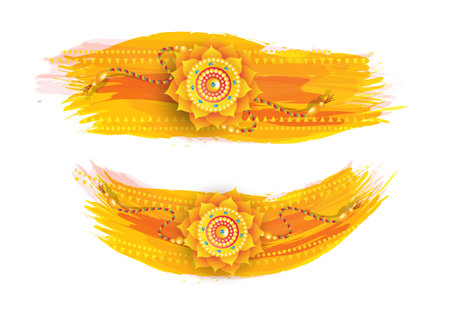 Raksha Bandhan Banner Design Background Template Vector Illustrationのイラスト素材