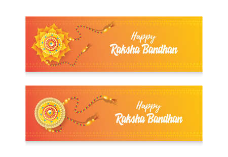 Raksha Bandhan Banner Design Background Template Vector Illustrationのイラスト素材