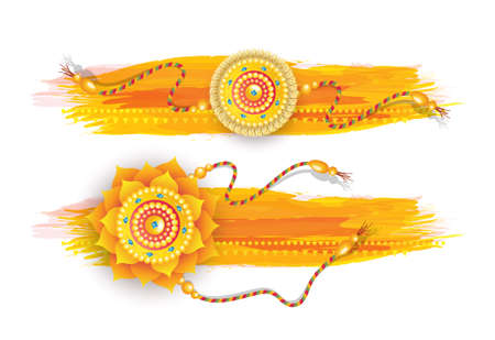 Raksha Bandhan Banner Design Background Template Vector Illustrationのイラスト素材