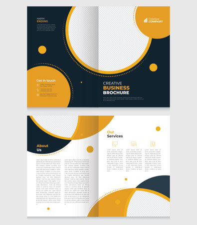 Brochure template layout, cover design, annual report, magazine, flyer or bookletのイラスト素材