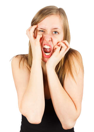 Mass disease - young people suffering from daily stress の写真素材