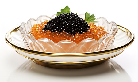 caviar restaurant luxury food, ai generative designの素材