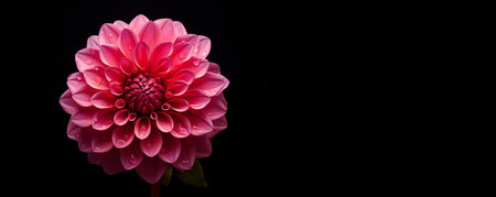 beautiful dahlia flower macro blank space, ai generative designの素材