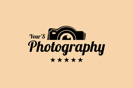 camera photography logo lens vector designのイラスト素材