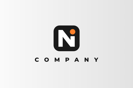 logo letter n i businessのイラスト素材