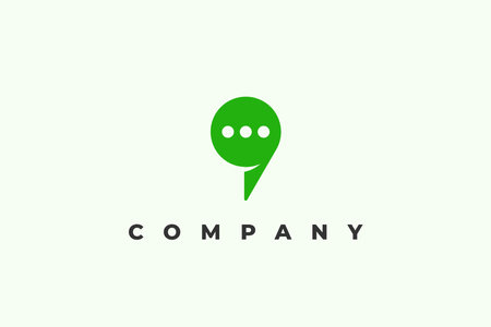 logo letter q chat iconのイラスト素材