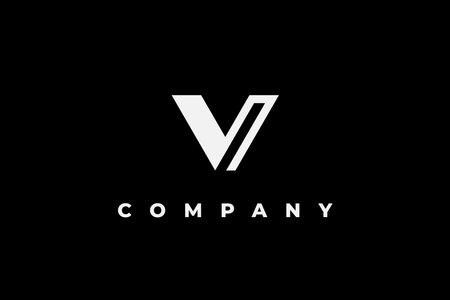 logo letter v monogram business modernのイラスト素材