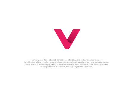 logo letter v modern businessのイラスト素材