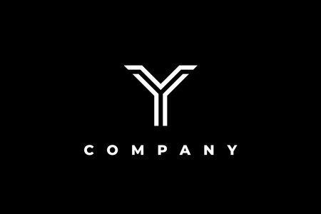 monogram letter y abstract businessのイラスト素材