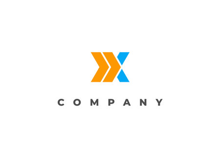 logo double letter x abstract businessのイラスト素材