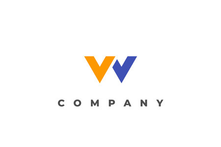 logo letter w abstract businessのイラスト素材