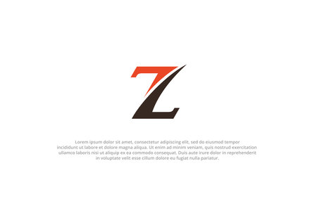 logo letter z slash modern businessのイラスト素材