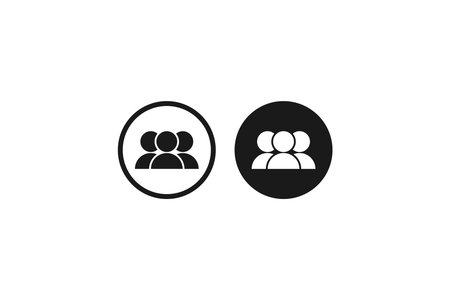 Community, network and social icon design template. Suitable for many purposes.のイラスト素材