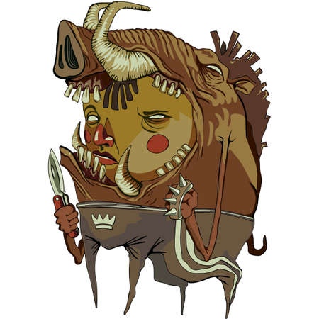 Hooligan - football fanのイラスト素材