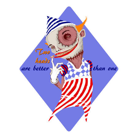 Two heads are better than oneのイラスト素材
