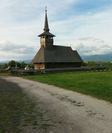 Old romanian wooden churchの素材