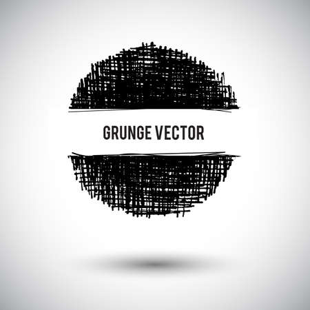 Grunge abstract background. Vector pencil handmade texture. Dark mark background. Black vector design elements. Vector handmade sketch. Art template. Vector inkのイラスト素材
