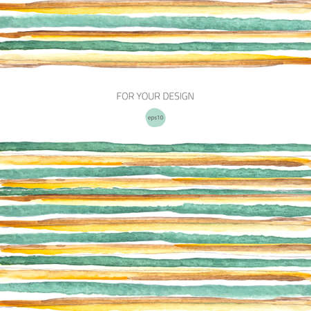 Vector watercolor lines background. Colorful abstract texture. Vector design elements. Vintage background. Art advertising template. Stroke backgroundのイラスト素材