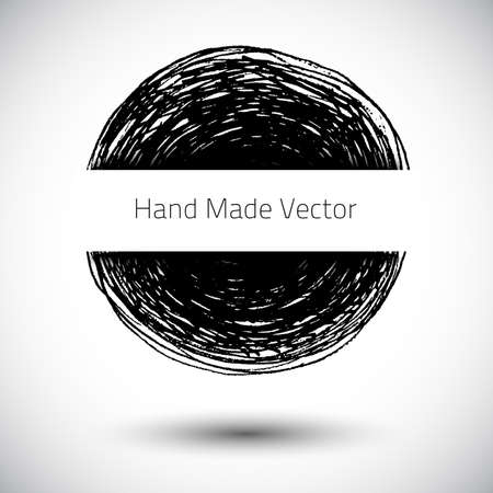 Grunge abstract background. Vector pencil handmade texture. Dark mark background. Black vector design elements. Vector handmade sketch. Art templateのイラスト素材