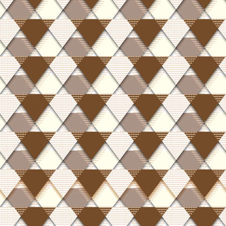 Vector seamless colorful pattern. Formless abstract element. Fashion texture. Colorful geometric background. Vector seamless texture. Grunge brown texture. Vector textile printのイラスト素材