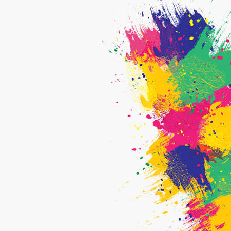 Vector watercolor background. Colorful abstract texture. Vector design elements. Grunge background. Vector watercolor splashのイラスト素材