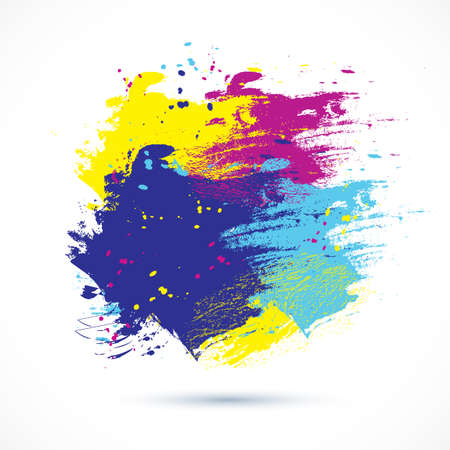 Vector watercolor background. Colorful abstract texture. Vector design elements. Grunge background. Vector watercolor splash.のイラスト素材